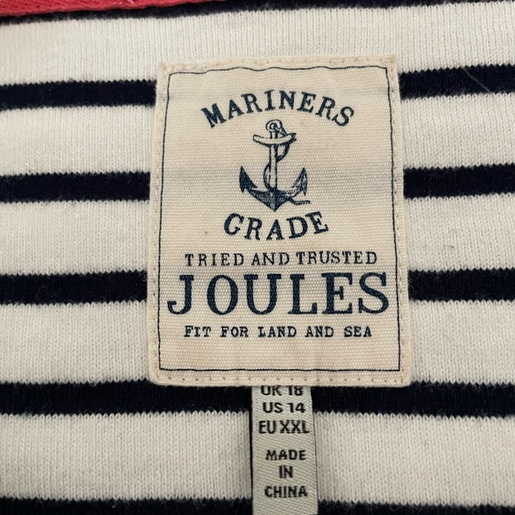 Joules Navy/White Stripe Top - Picture 4 of 4